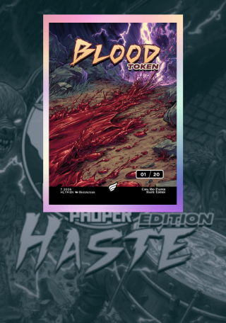 Token - 01 / 20 – Serializado – Foil – Blood – Haste Edition