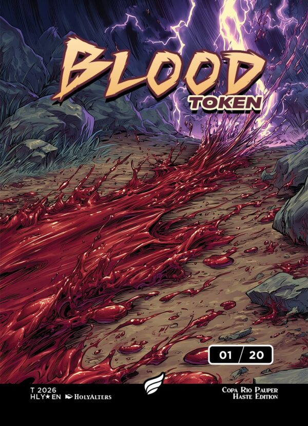 Token - 01 / 20 – Serializado – Foil – Blood – Haste Edition
