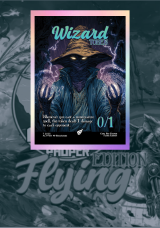 Token - Foil - Wizard - Flying Edition