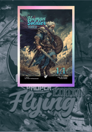 Token - Foil - Human Soldier - Flying Edition